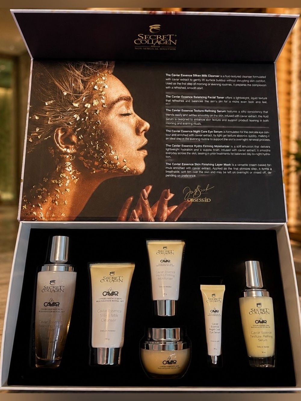 Secret Collagen Caviar Essence Skin Rejuvenation Ritual Set NIB | RV $4,200